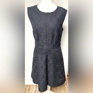 J. Crew Textured Black Midi Dress 
Timeless Classic NWOT
Size 6